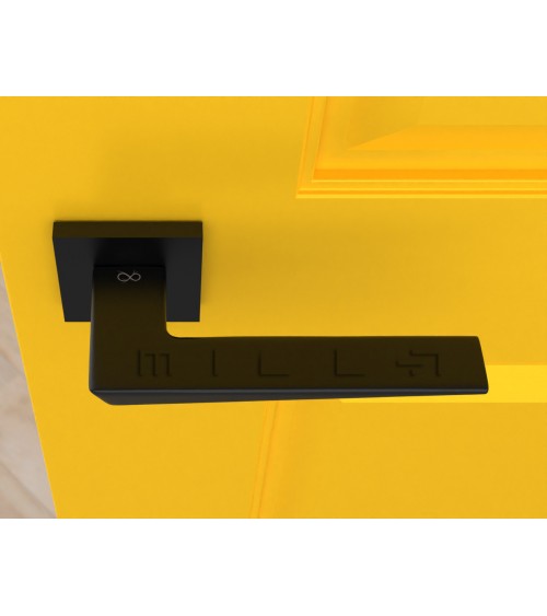 Black VEGA door handle - designer handle