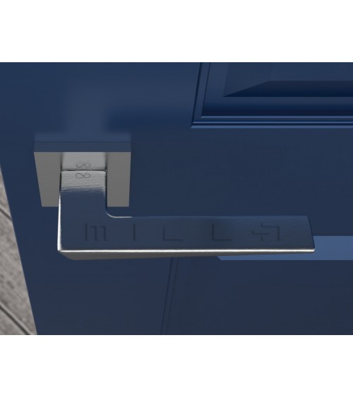 Brushed chrome VEGA door handle - designer handle