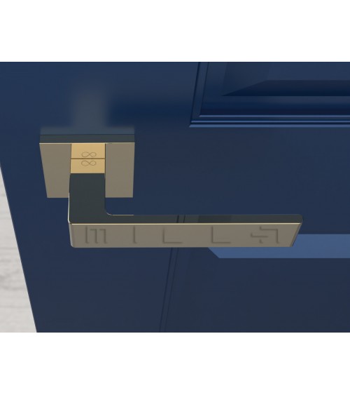 Polished gold Apollo door handle designer handle