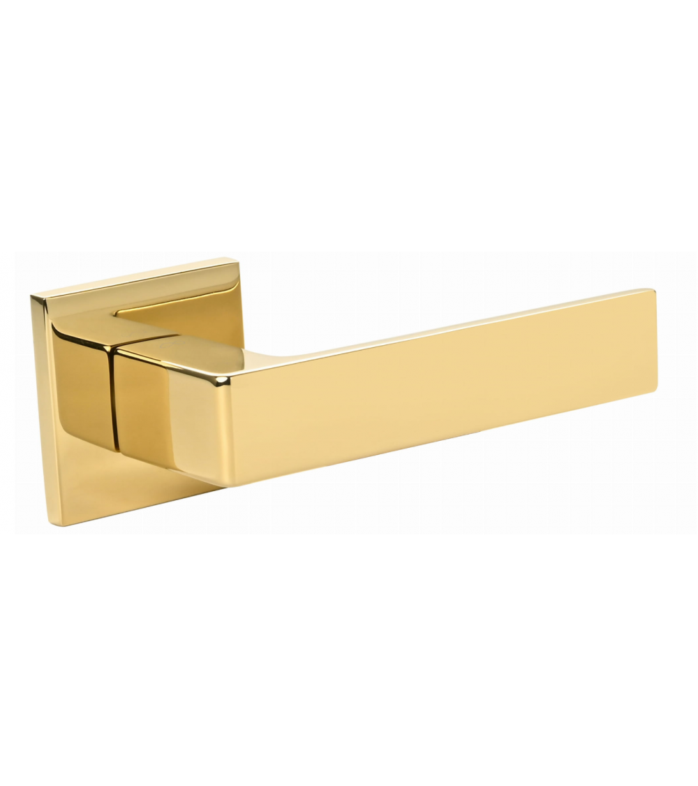 Polished gold Apollo door handle designer handle