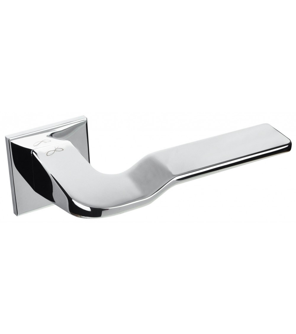 Polished chrome LINE BALI door handle designer hardware