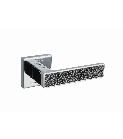 Polished chrome GLAMOUR door handle design ironmongery