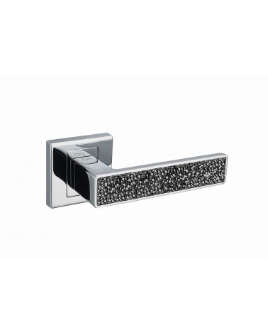 Polished chrome GLAMOUR door handle design ironmongery