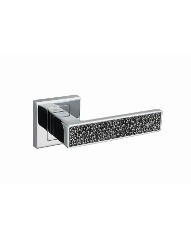 Polished chrome GLAMOUR door handle design ironmongery