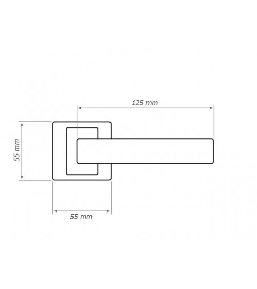Polished chrome GLAMOUR door handle design ironmongery