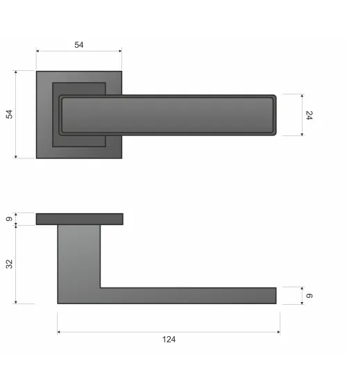 Polished chrome GLAMOUR door handle design ironmongery
