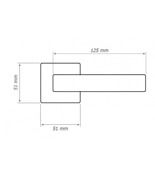 Satin nickel DIUNA door handle designer handle