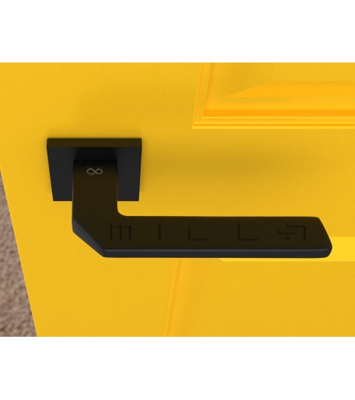 Black ETNA door handle designer hardware