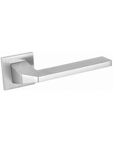 Satin chrome ETNA door handle design hardware