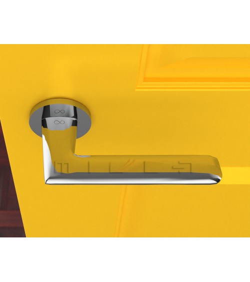 Polished chrome Line GIULIA door handle design handle
