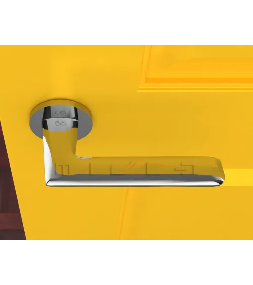 Polished chrome Line GIULIA door handle design handle