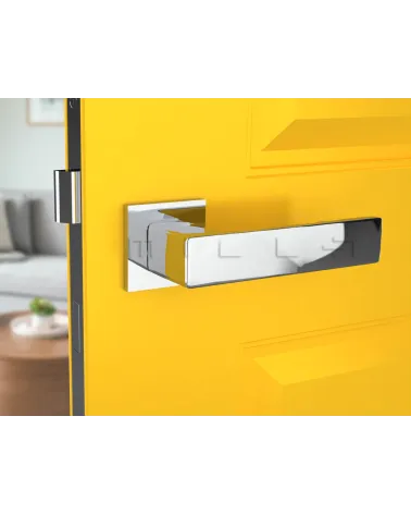 Polished Chrome Door Handle Line Imperia - designer handle