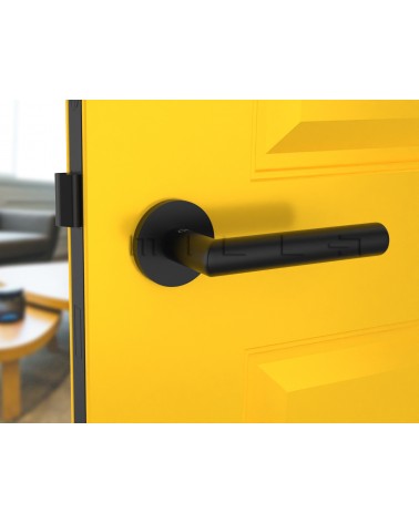 Black Door Handle Line Ronda Round - designer handle