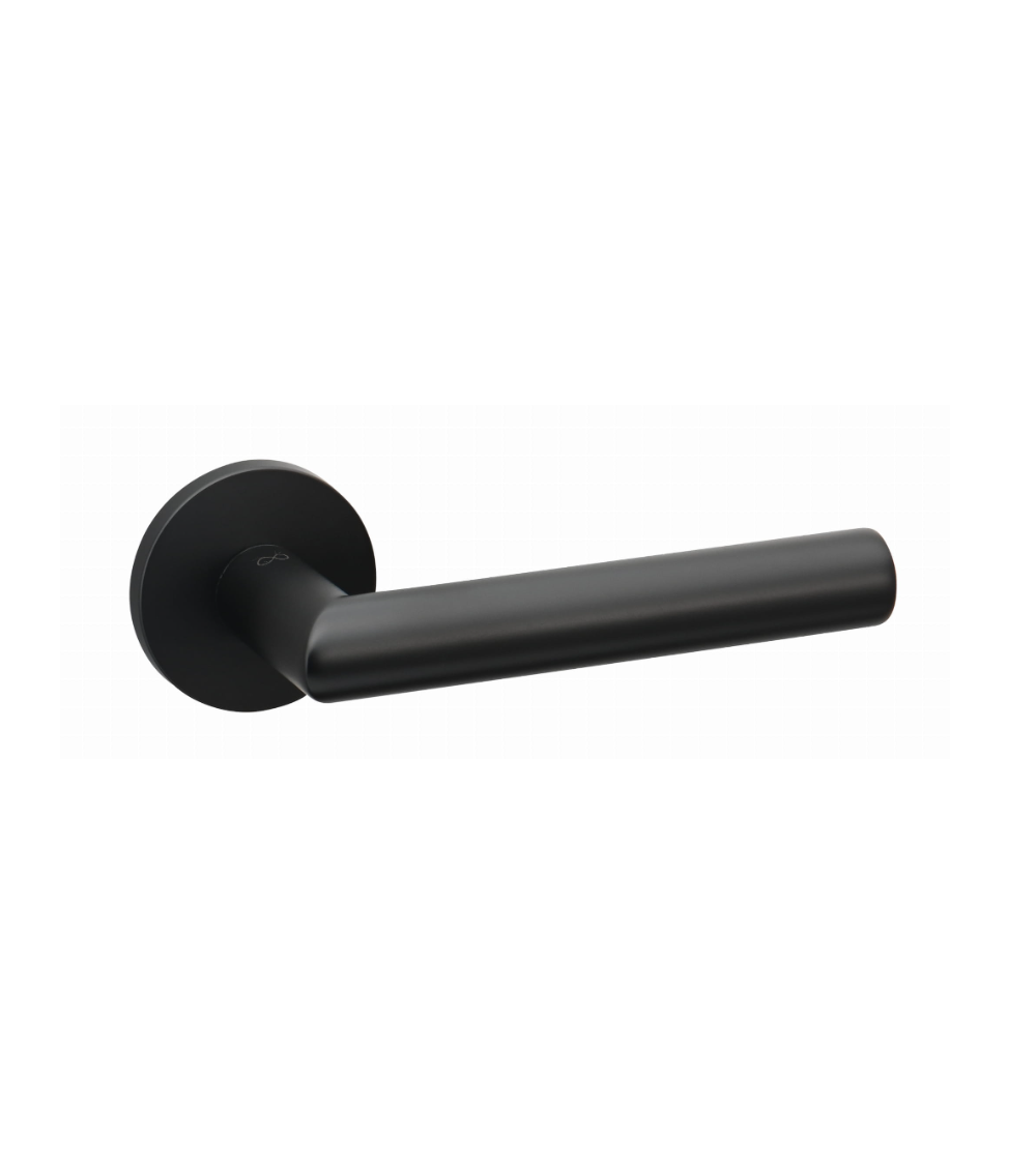 Black Door Handle Line Ronda Round - designer handle