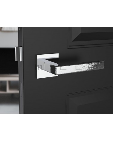 Line STELLA Q Polished Chrome Door Handle - designer handle