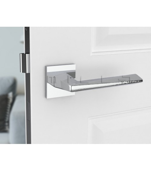 Polished chrome DIAMANT door handle designer handle
