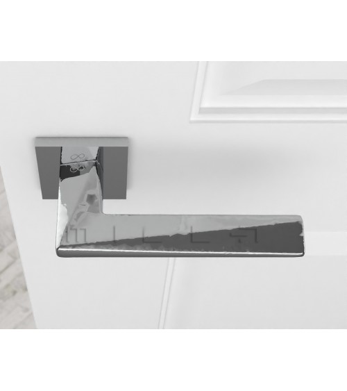 Polished chrome DIAMANT door handle designer handle