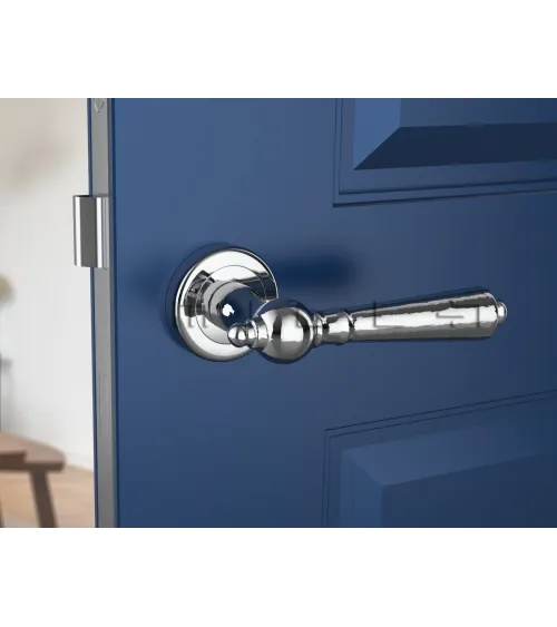 Polished chrome MILLENAIRE door handle designer handle