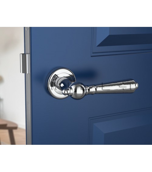 Polished chrome MILLENAIRE door handle designer handle