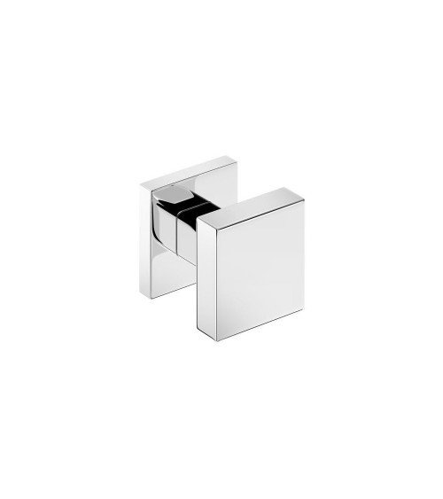Modern CO AEGIS square door knob in zamak - designer handle