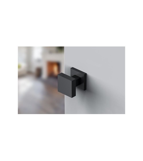 CO AEGIS modern square door knob in zamak - designer handle