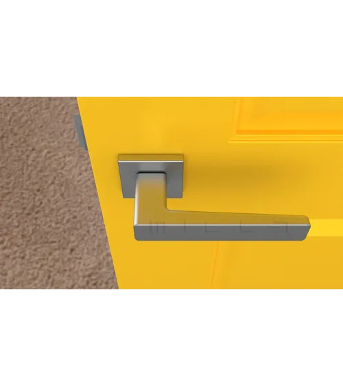 ERICA square plate door handle design ironmongery colour 2
