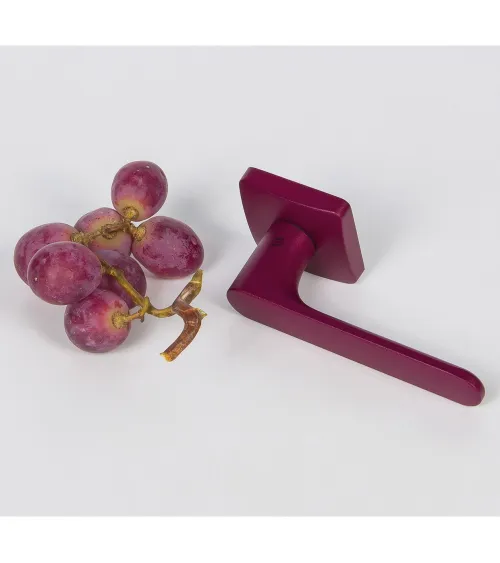 Purple Burgundy sunset door handle - Moon One Square - design handle