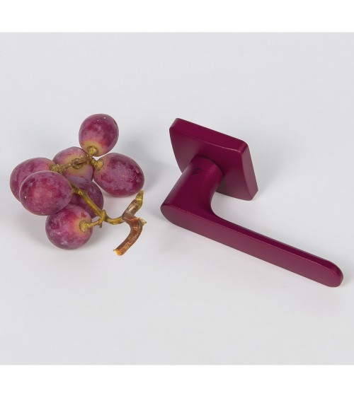 Purple Burgundy sunset door handle - Moon One Square - design handle