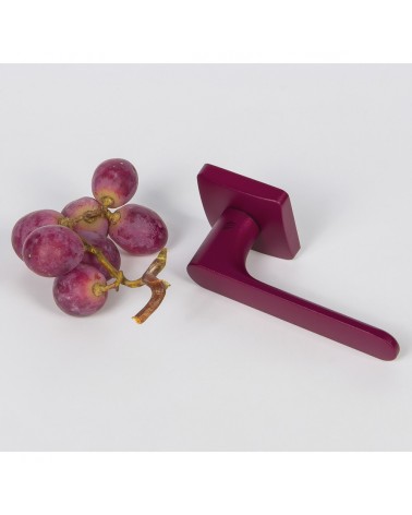 Purple Burgundy sunset door handle - Moon One Square - design handle