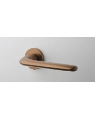 AZALIA round plate door handle design handle colour 4 mounted on a door