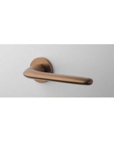 AZALIA round plate door handle design handle colour 4 mounted on a door