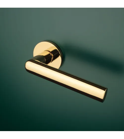 SILENA round plate door handle designer handle colour 3