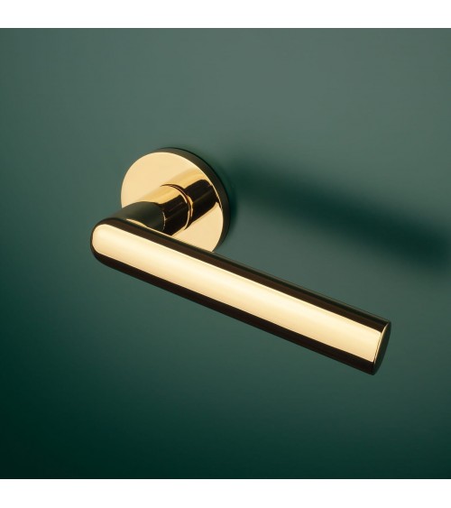 SILENA round plate door handle designer handle colour 3