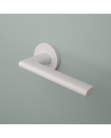 KALMIA round plate door handle design handle mounted on a door 2