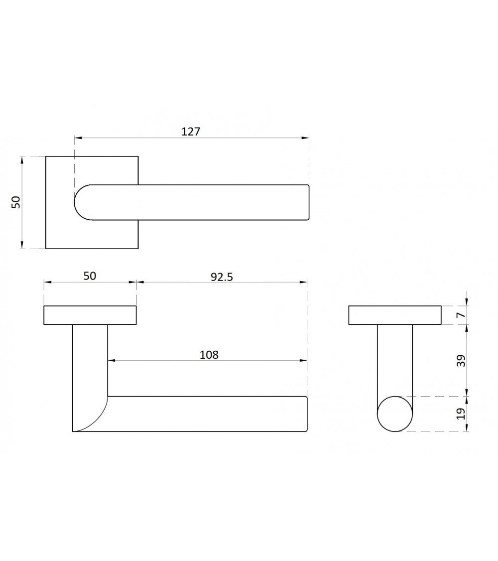ARABIS zamak door handle design handle