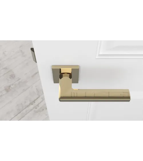 PYROLA square plate door handle design hardware