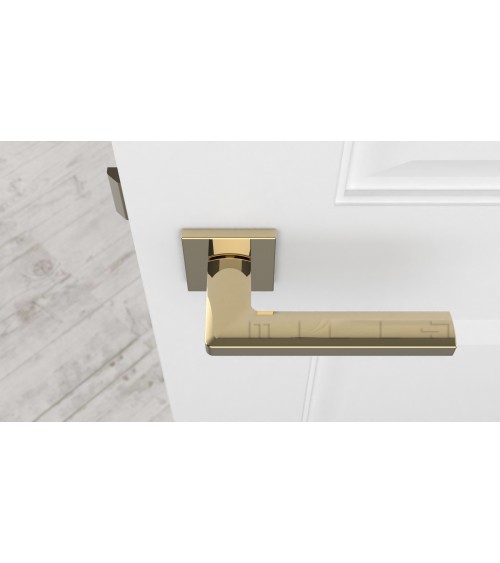 PYROLA square plate door handle design hardware