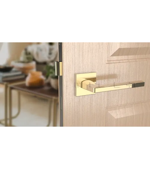 PYROLA square plate door handle design hardware