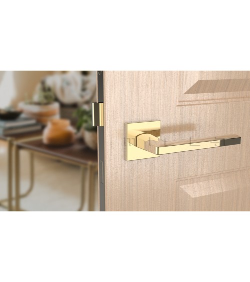 PYROLA square plate door handle design hardware