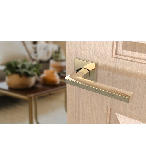 PYROLA square plate door handle design hardware
