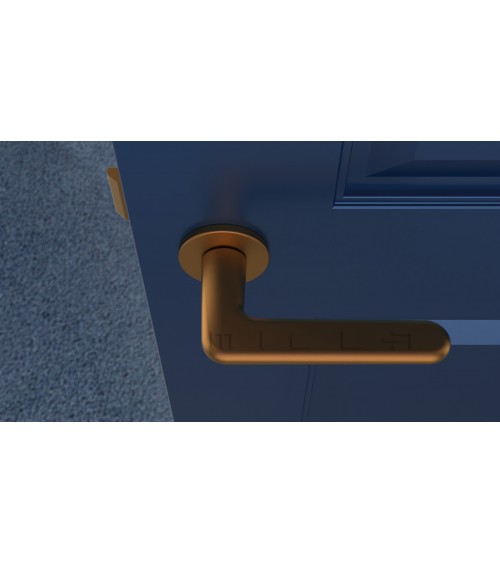 LIRA round plate door handle design handle colour 4