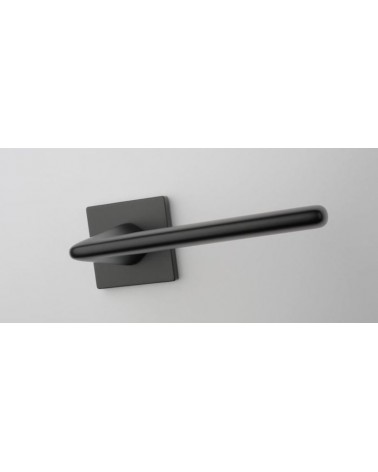 LILA square plate door handle designer handle colour 2 front view