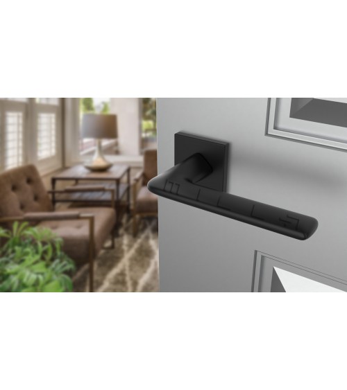 LILA square plate door handle designer handle colour 2