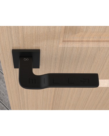 LINE BALI zamak door handle design handle top view mounted on a door 3