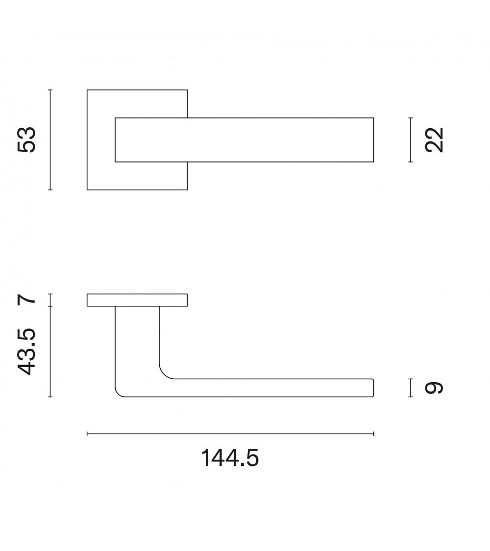 SULLA zamak door handle design handle