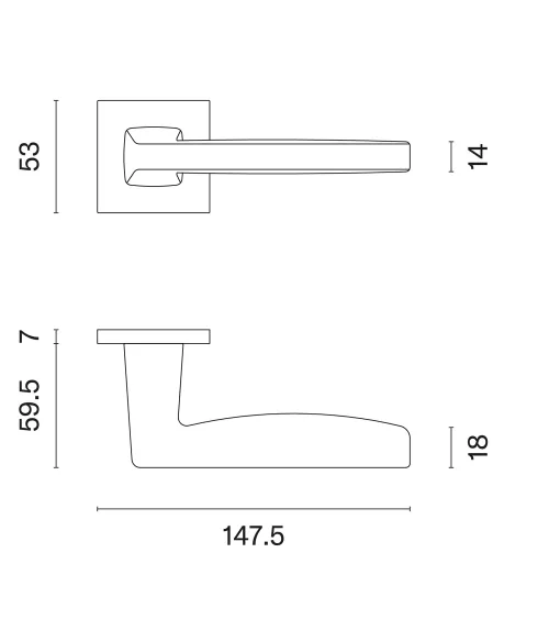 ERBA zamak door handle design handle colour 2