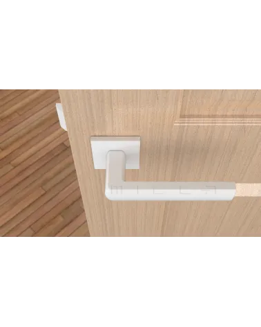 HOSTA zamak door handle design handle top view mounted on a door