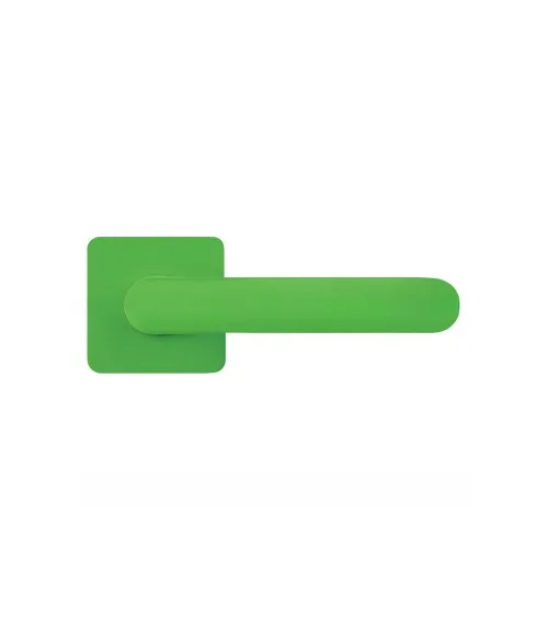Lime Green sunset door handle - Moon One Square - designer handle
