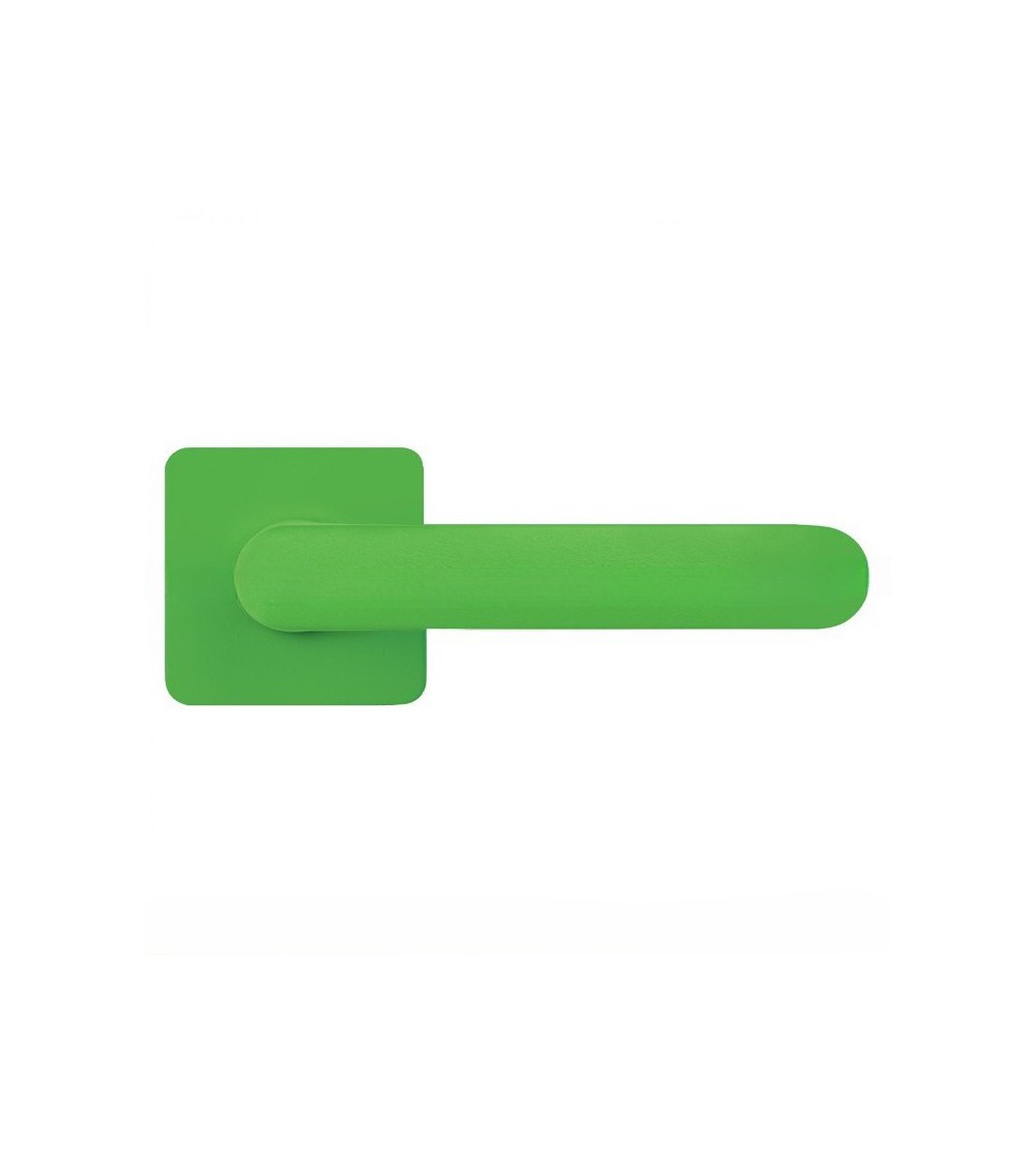 Lime Green sunset door handle - Moon One Square - designer handle