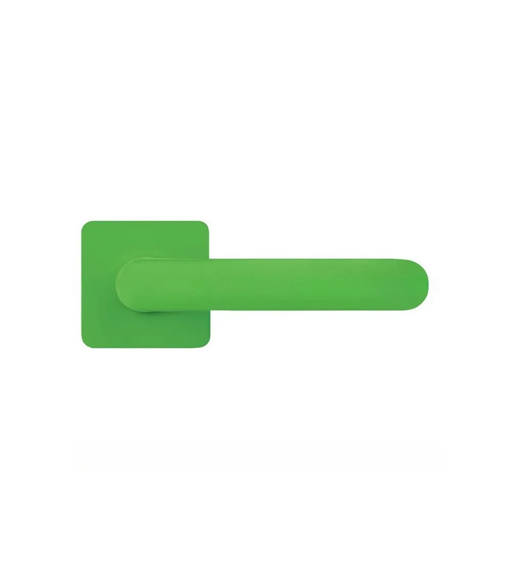 Lime Green sunset door handle - Moon One Square - designer handle